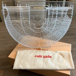Cult Gaia Clear Acrylic Ark Handbag Small